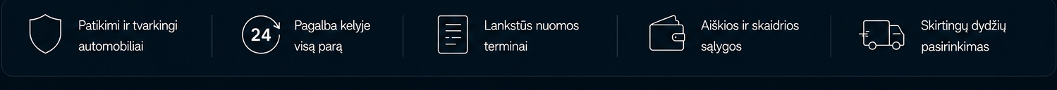 LAIRENTA nuomos privalumai